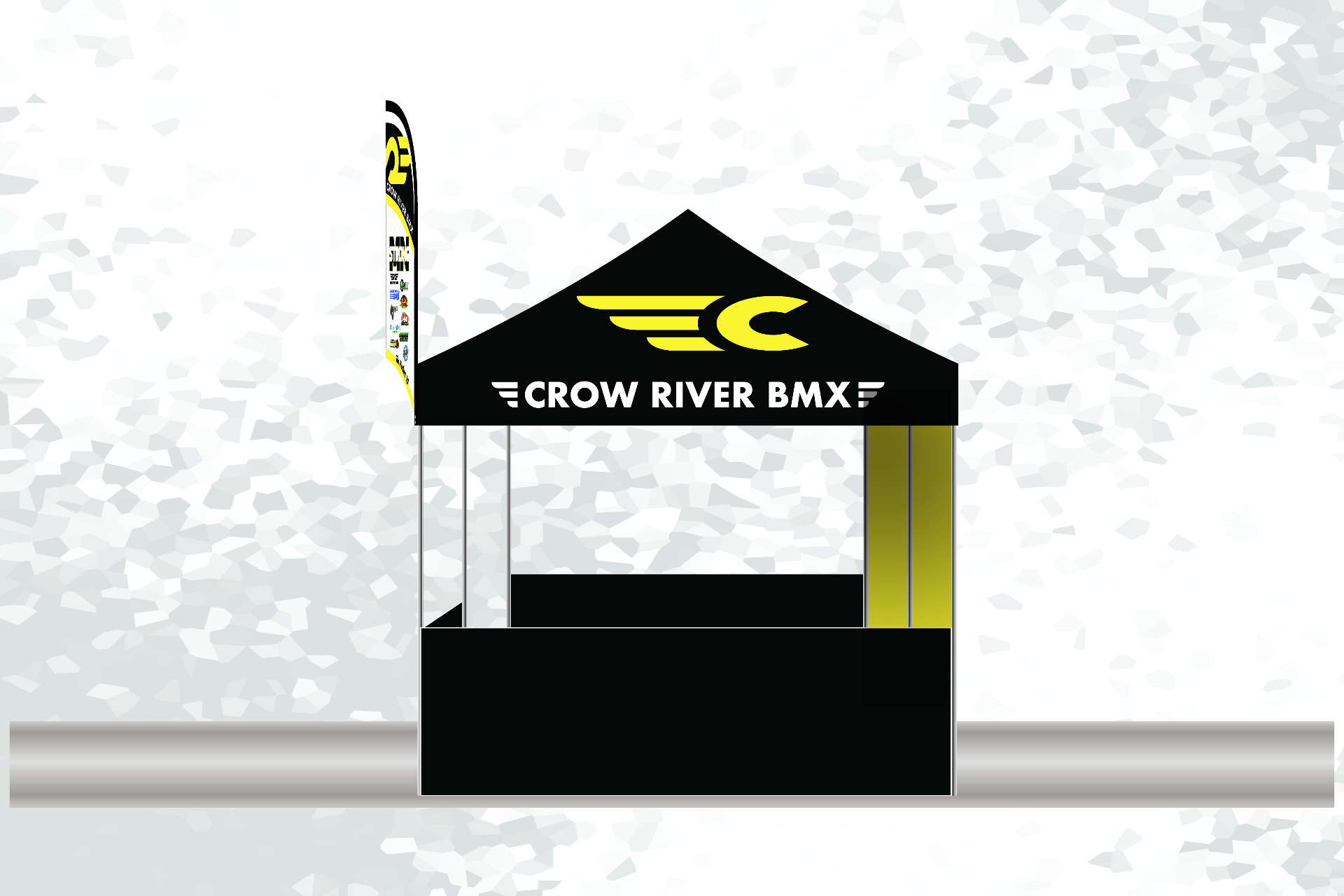 Crow River BMX single 10x10 canopy detail view