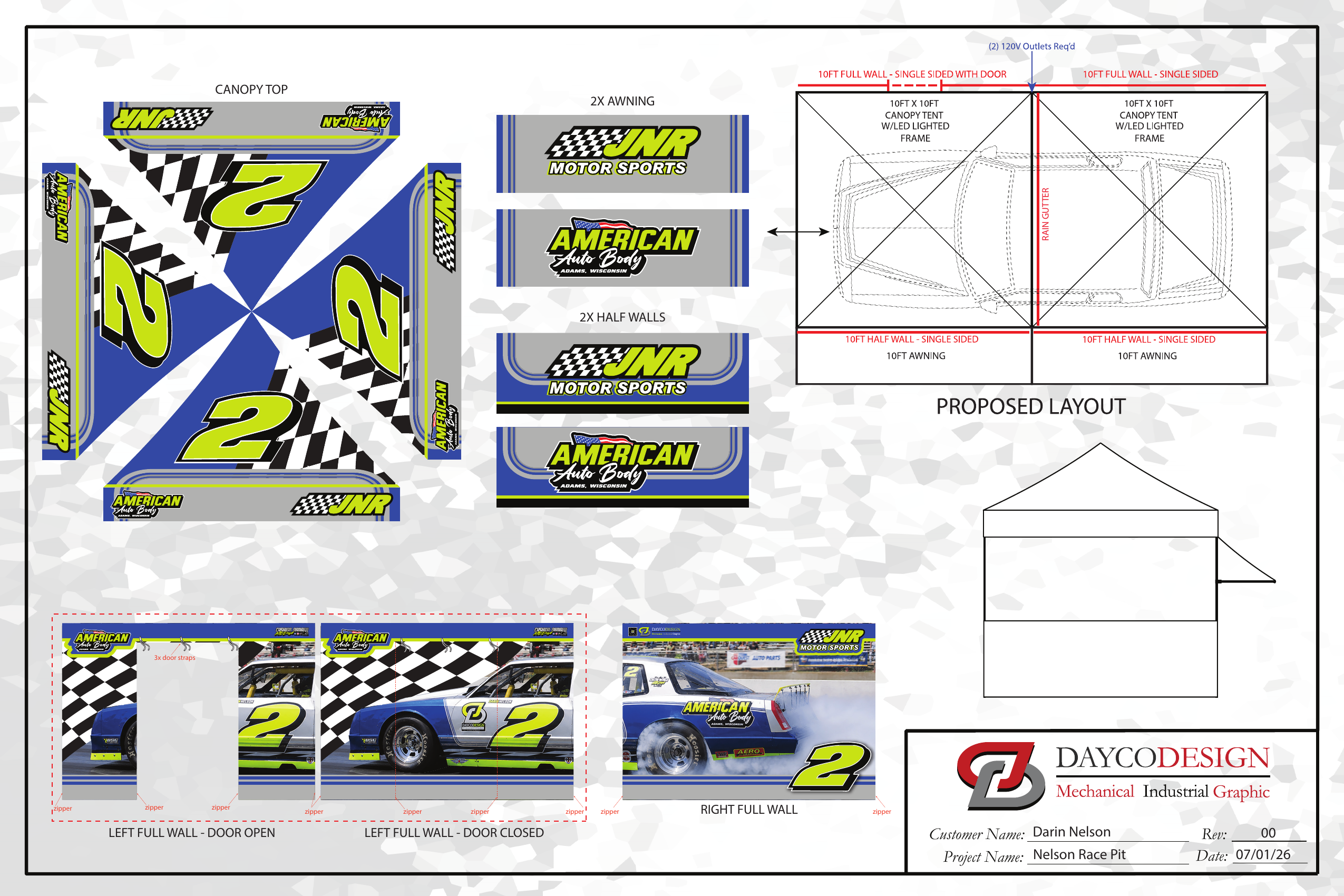 Nelson Racing — Race Pit Canopy Kit