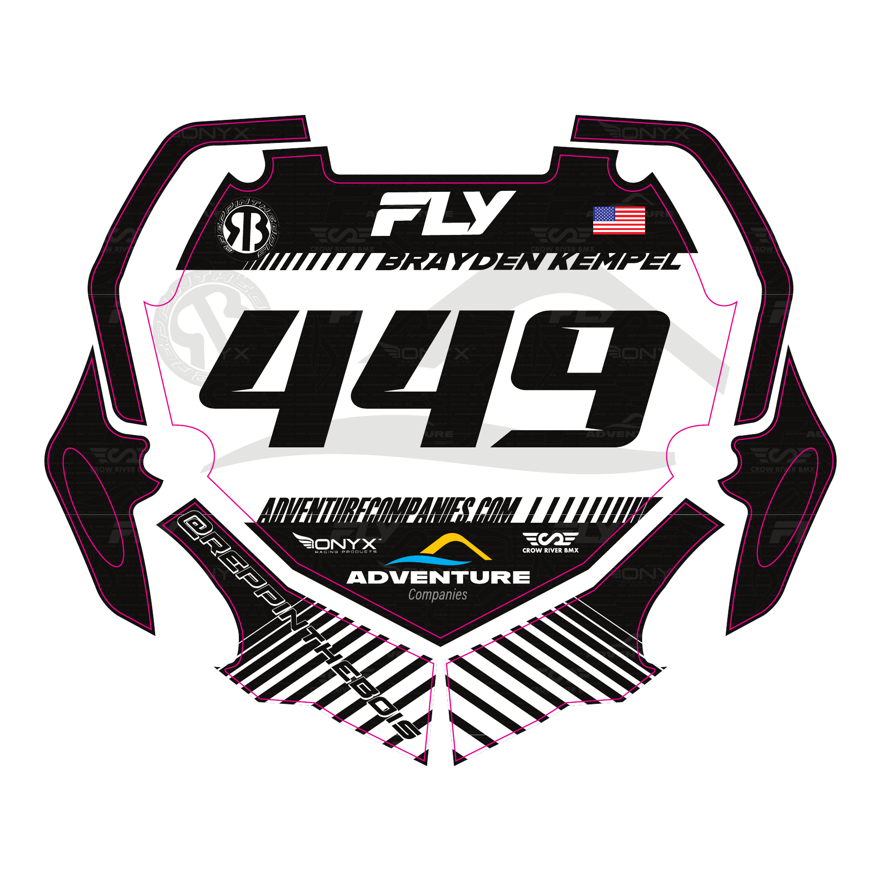 Brayden Kempel — #449 Box Number Plate